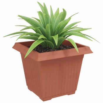 Quadratischer Blumentopf 24 stk. Ziegelrot 43 x 43 x 33,5 cm