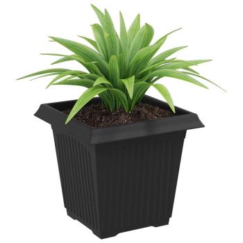 Quadratischer Blumentopf 24 stk. Schwarz 16 x 16 x 14 cm