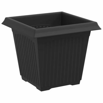 Quadratischer Blumentopf 24 stk. Schwarz 16 x 16 x 14 cm