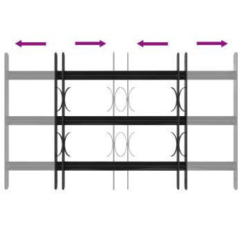 Fenstersicherheitsgitter 75,5 x 45 cm Galvanisiertes Stahl