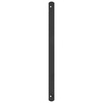 Fenstergitter 175 x 60 cm Pulverbeschichteter Stahl Schwarz