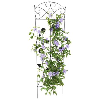 Gartenzaun 3 stk. Schwarz 110,5 x 42,5 cm Stahl