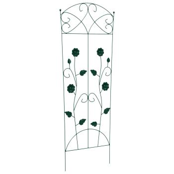 Gartenzaun 3 stk. Grün 110,5 x 42,5 cm Stahl