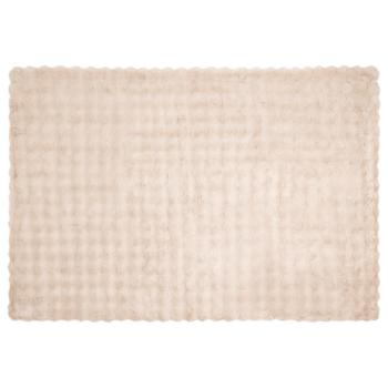 Rutschfeste Decke aus Kunstkaninchenfell Olite Beige Polyester