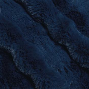 Rutschfeste Decke aus Kunstkaninchenfell Olite Marineblau