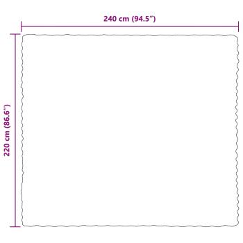 Rutschfeste Decke aus Kunstkaninchenfell Olite Weiß Polyester