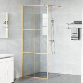 Walk-in Duschwand Gold 80 x 195 cm Gehärtetes Glas