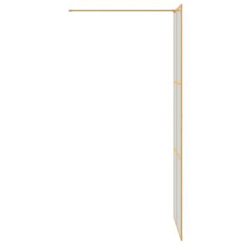 Walk-in Duschwand Gold 80 x 195 cm Gehärtetes Glas