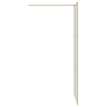 Walk-in Duschwand Gold 90 x 195 cm Gehärtetes Glas