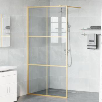 Walk-in Duschwand Gold 100 x 195 cm Gehärtetes Glas