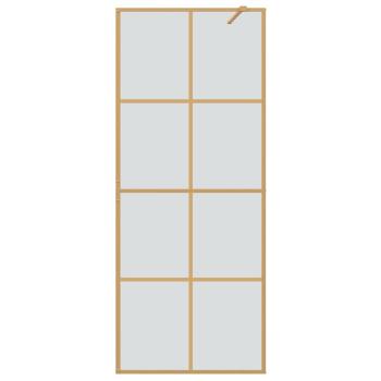 Walk-in Duschwand Gold 80 x 195 cm Gehärtetes Glas
