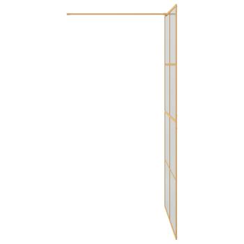 Walk-in Duschwand Gold 115 x 195 cm Gehärtetes Glas