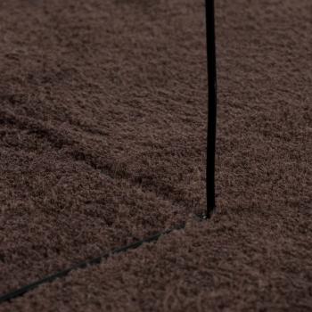 Mittlerer Flor weicher und waschbarer Teppich HUARTE Braun