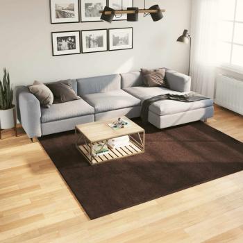 ARDEBO.de - Mittlerer Flor weicher und waschbarer Teppich HUARTE Braun