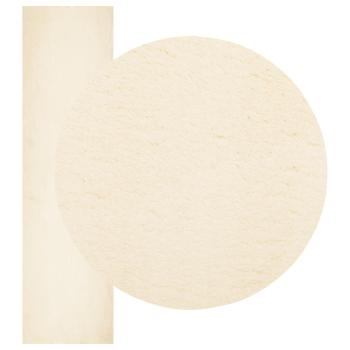 Mittlerer Flor weicher und waschbarer Teppich HUARTE Creme