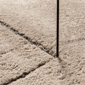 Mittlerer Flor weicher und waschbarer Teppich HUARTE Sand
