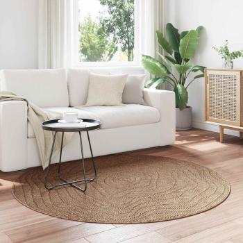 ARDEBO.de - Innen- und Außenteppich AGIRA Natur Ø 120 CM Polyester