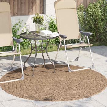 Innen- und Außenteppich AGIRA Natur Ø 200 CM Polyester