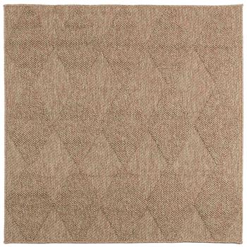 Innen- und Außenteppich AGIRA Natur 200 x 200 cm Polyester