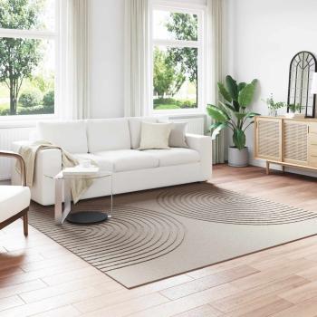 ARDEBO.de - Innenteppich GALATI Beige 240 x 240 cm Polyester