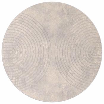 Innenteppich GALATI Beige Ø 200 CM Polyester