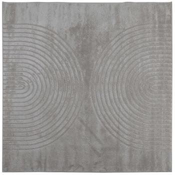 Innenteppich GALATI Grau 120 x 120 cm Polyester