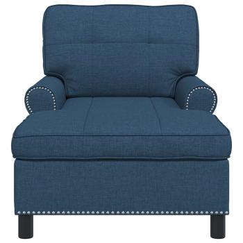 Lounge-Liege Blau Stoff 91 x 157 x 91 cm
