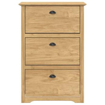 Schuhregal BODO 80 x 35 x 118 cm Holzwerkstoff Honigbraun
