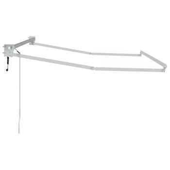 Elektrisches Markisenrahmen Weiß 3,5 x 2 m Aluminium