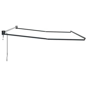 Elektrisches Markisenrahmen Anthrazit 4 x 2 m Aluminium