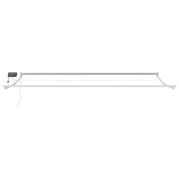 Elektrisches Markisenrahmen Weiß 4 x 3 m Aluminium