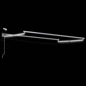Elektrisches Markisenrahmen Weiß 3 x 2 m Aluminium
