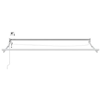 Elektrisches Markisenrahmen Weiß 3 x 2 m Aluminium