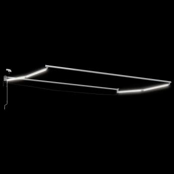 Elektrisches Markisenrahmen Weiß 4,5 × 3 m Aluminium