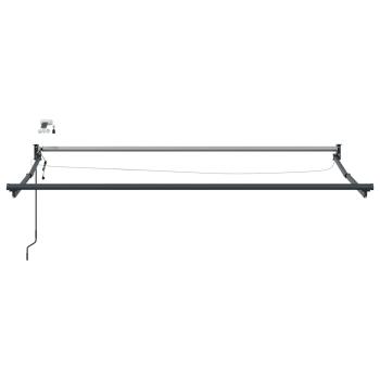 Elektrisches Markisenrahmen Anthrazit 3,5 x 2,5 m Aluminium