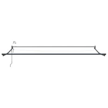 Elektrisches Markisenrahmen Anthrazit 4,5 × 3 m Aluminium