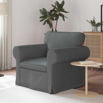 ARDEBO.de - Sofa Dunkelgrau 95 x 82 x 80 cm Stoff
