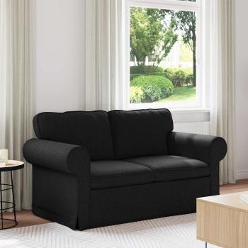 ARDEBO.de - Sofa Schwarz 155 x 82 x 80 cm Stoff