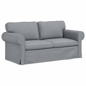 Sofa Hellgrau 175 x 82 x 80 cm Stoff
