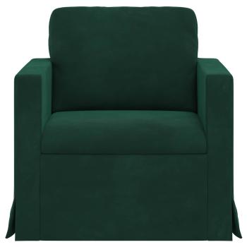 Sofa Dunkelgrün 78 x 78 x 80 cm Samt