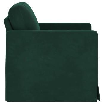 Sofa Dunkelgrün 78 x 78 x 80 cm Samt