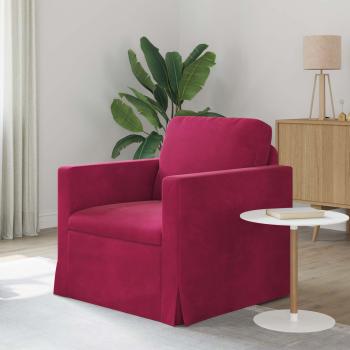 ARDEBO.de - Sofa Weinrot 78 x 78 x 80 cm Samt