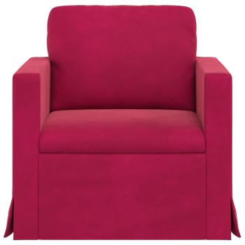 Sofa Weinrot 78 x 78 x 80 cm Samt