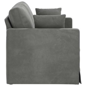 Sofa Dunkelgrau 138 x 78 x 80 cm Samt