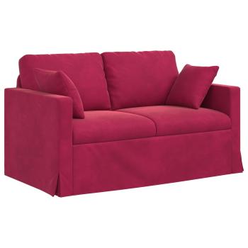 Sofa Weinrot 138 x 78 x 80 cm Samt
