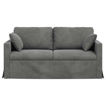 Sofa Dunkelgrau 158 x 78 x 80 cm Samt