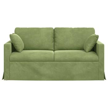 Sofa Hellgrün 158 x 78 x 80 cm Samt
