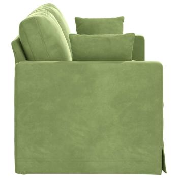 Sofa Hellgrün 158 x 78 x 80 cm Samt