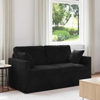 ARDEBO.de - Sofa Schwarz 158 x 78 x 80 cm Samt