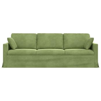 Sofa Hellgrün 228 x 78 x 80 cm Samt